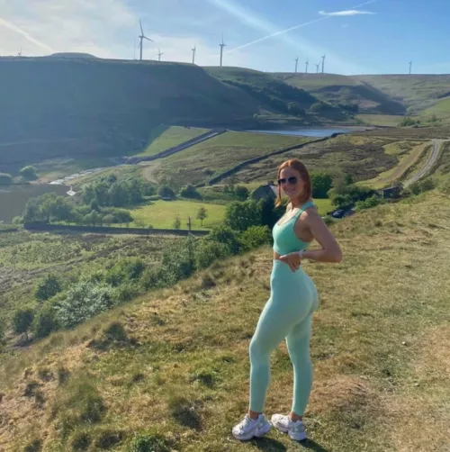 With a view 👀 by fitnessredhead