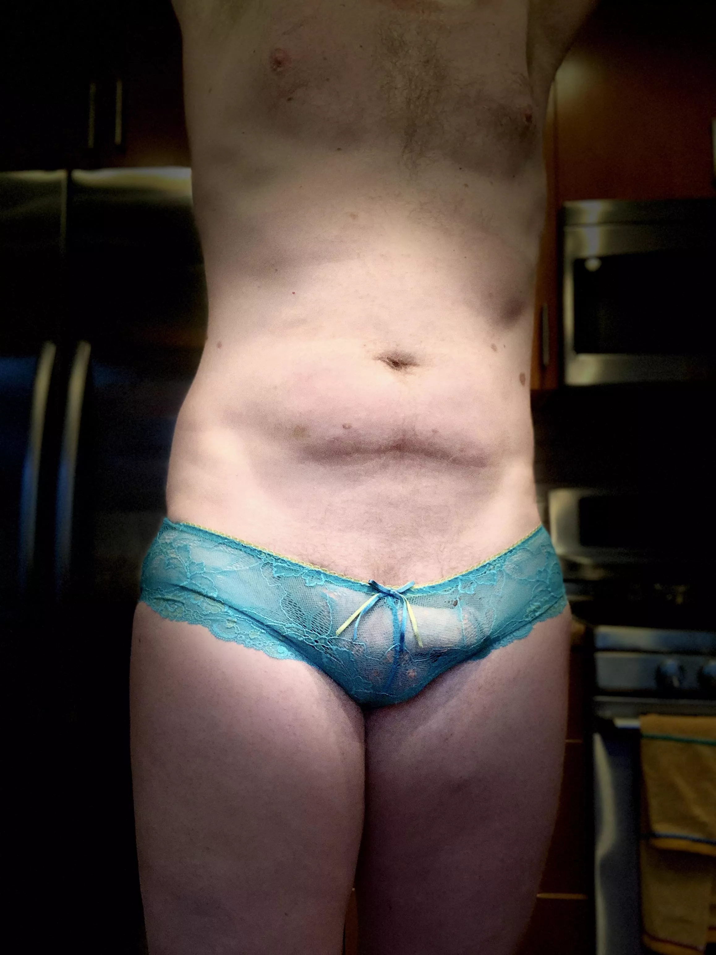 Woke up in wife’s panties. should I keep them on all day? posted by Environmental_Fig106