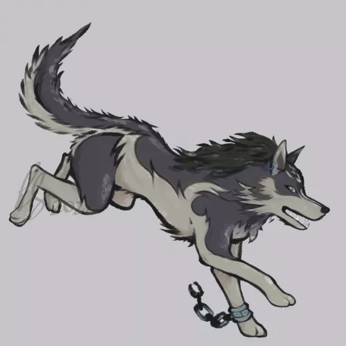 Wolf Link! by @FurrySoren on Twitter by FurrySoren
