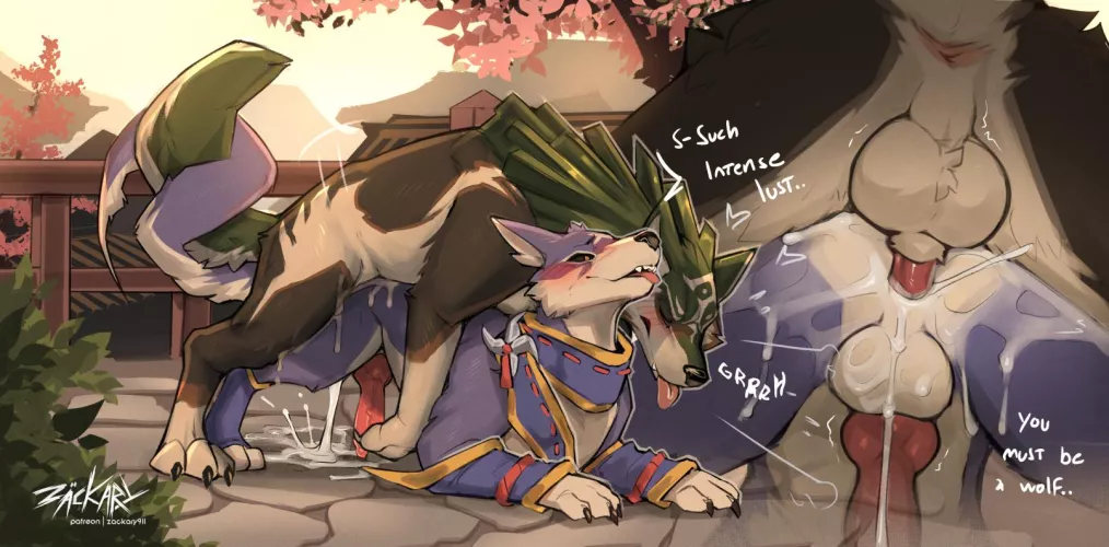 Wolf Link X Palamute (Zackary911) by TangentYoshi