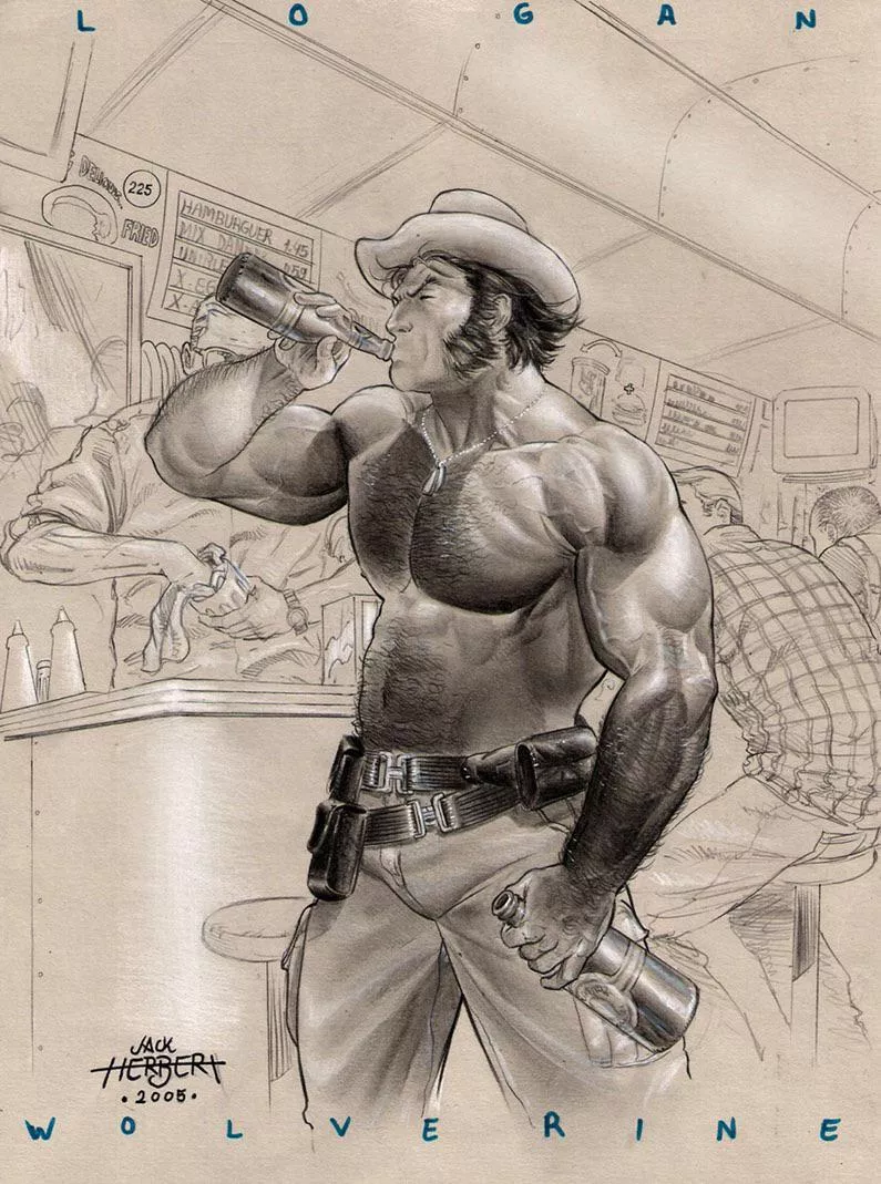 Wolverine by Jack Herbert. posted by sarcasticbator