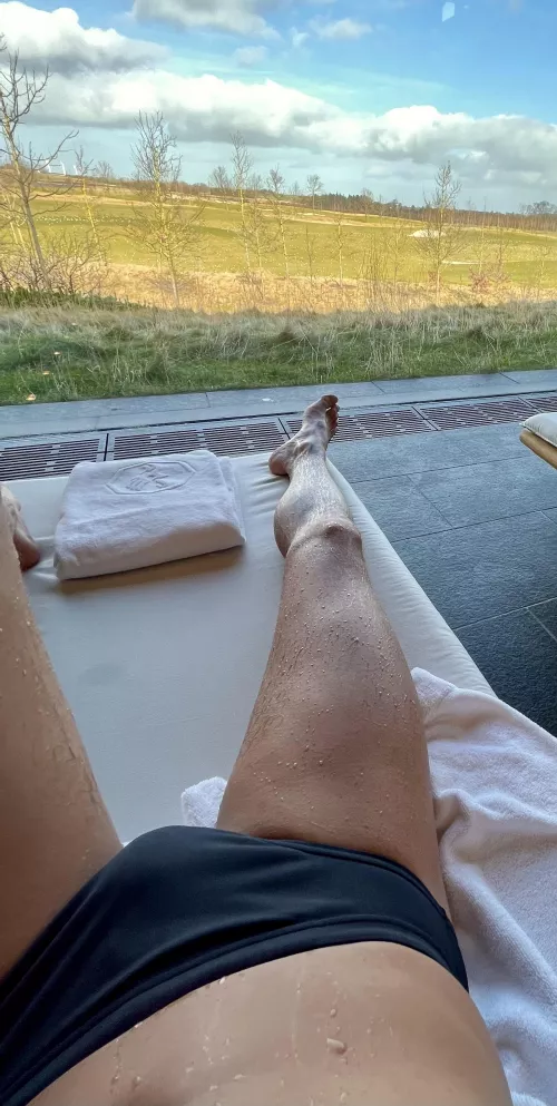 Women is always staring when I’m wearing my tight speedos in the spa! Maybe they’re not used to the sight. by pcslt