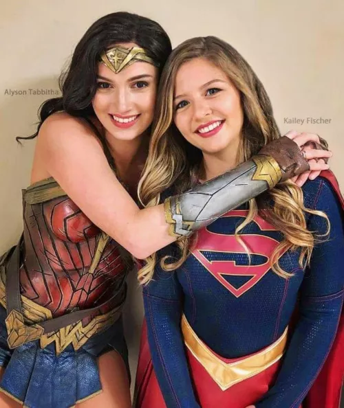 Wonder Woman & Supergirl by Alyson Tabbitha & Kailey Fischer by Supercosplaylover