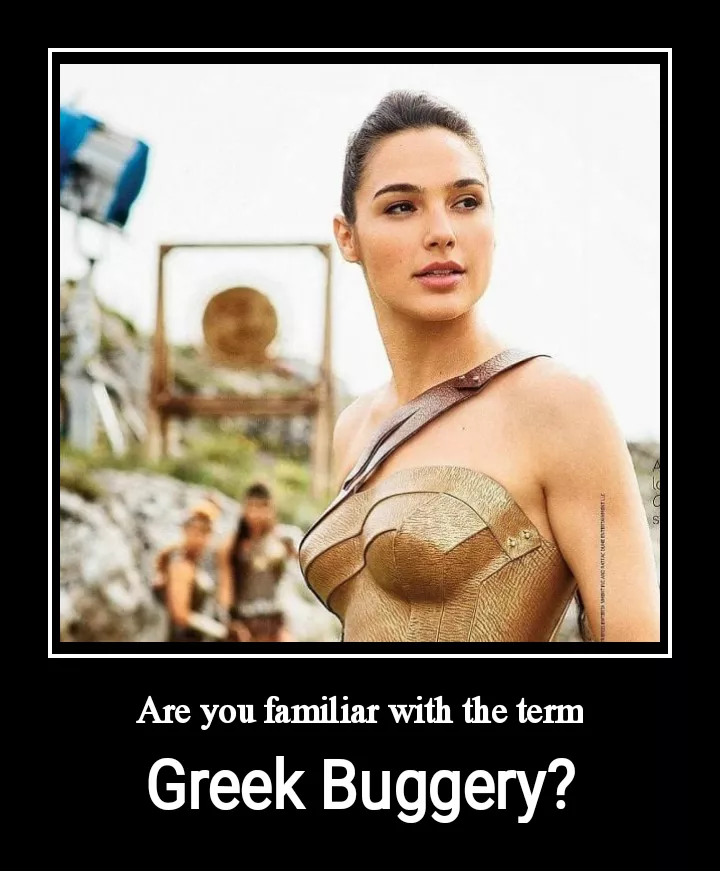 Wonder Woman upon eating her first boy butt 🍑 she can't help but want to teach him about her culture 😏 posted by lecherousdevil