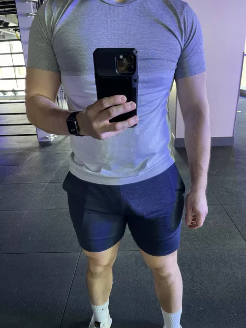 Wore my husband’s shorts by “accident” today by Masc4masc92
