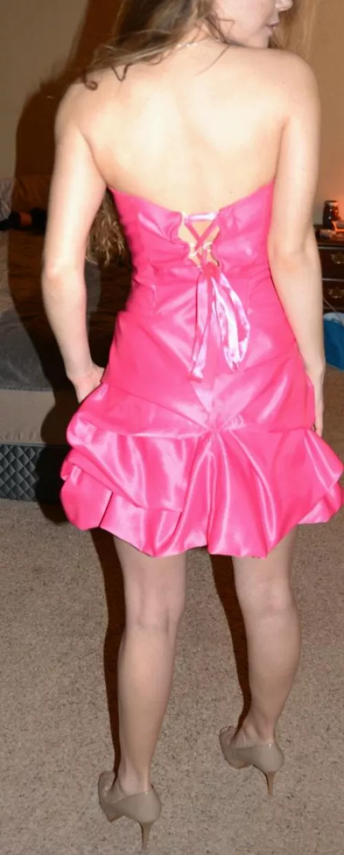 Wore these same heels and dress when I was 16 at prom!! by russianfetish42