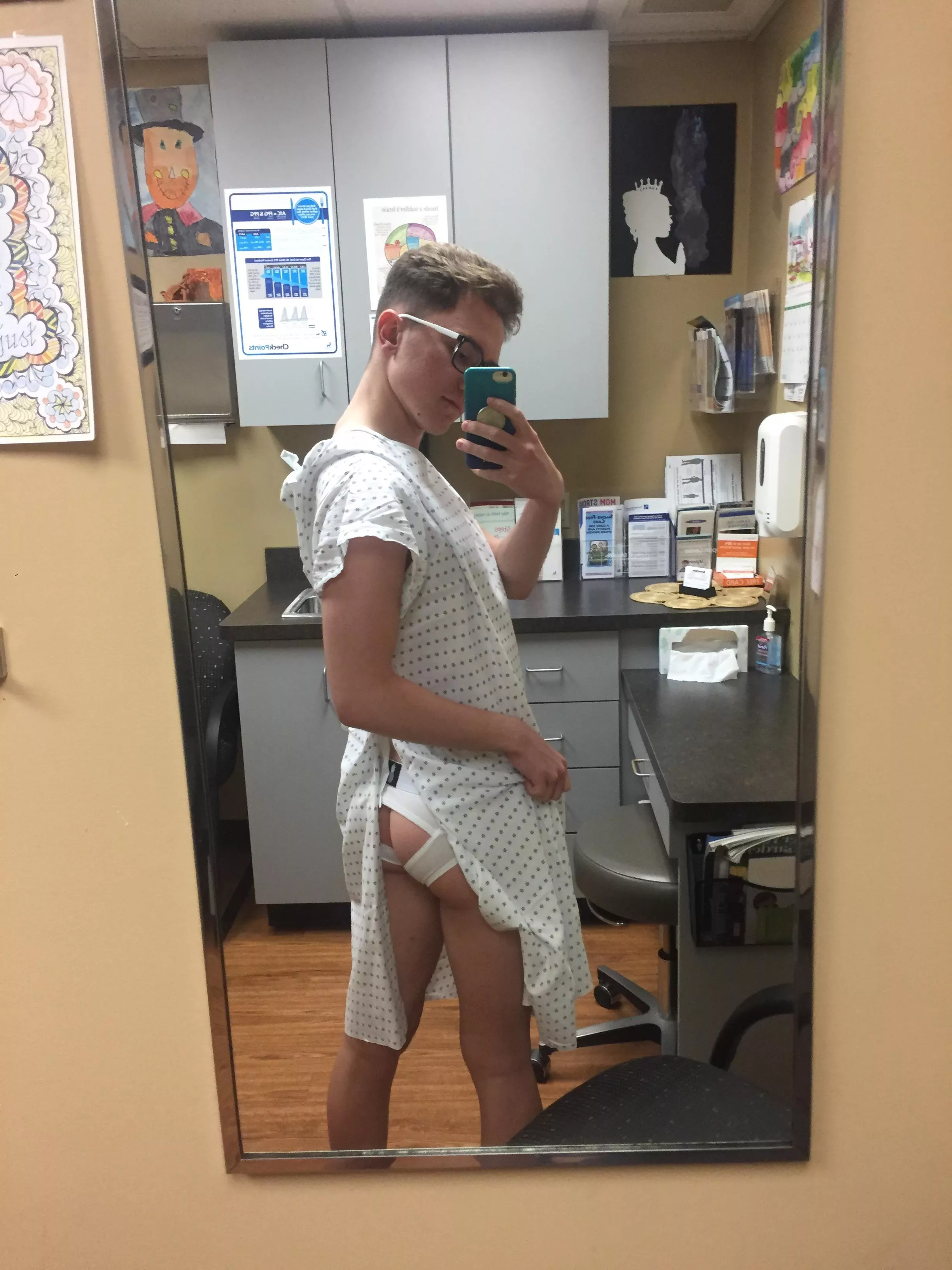 wore this jockstrap just for my doctor 😏 was hoping he’d notice and get aroused 😈 posted by AustinBradyXXX