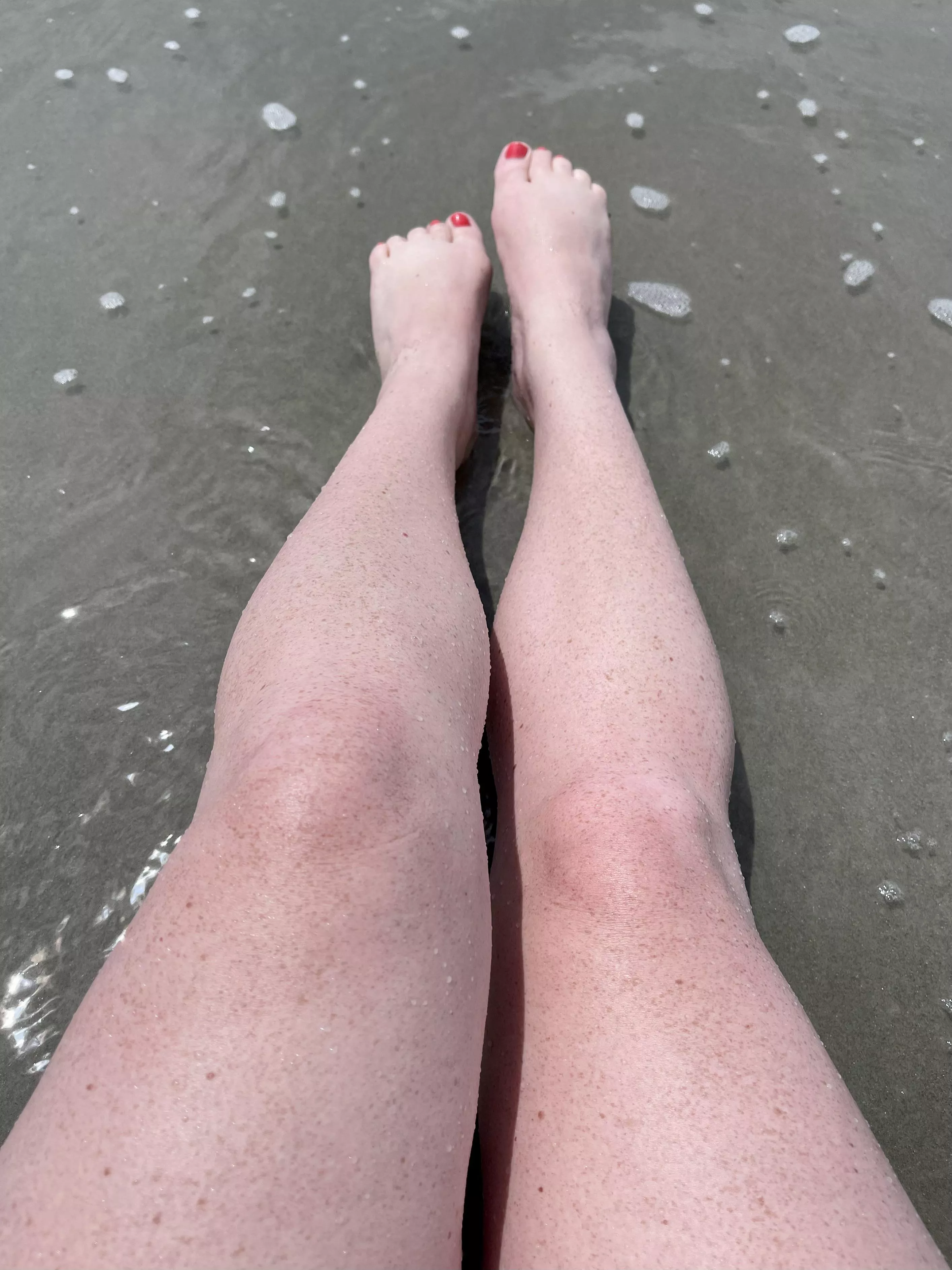 Working on my freckles at the beach. posted by CuriousJayne