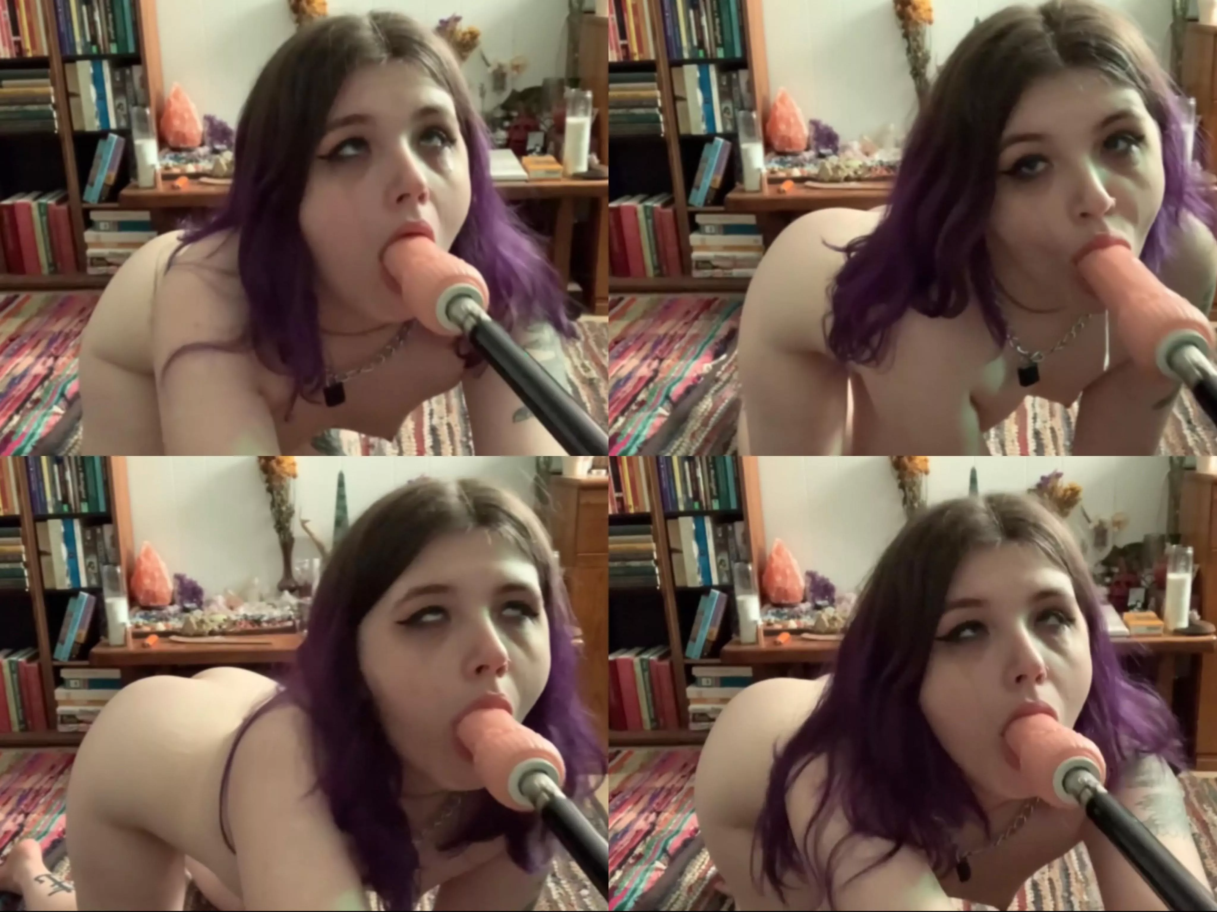 Working on my throat fuck skills with my fuck machine 🥵🔥 posted by swampy_cryptid