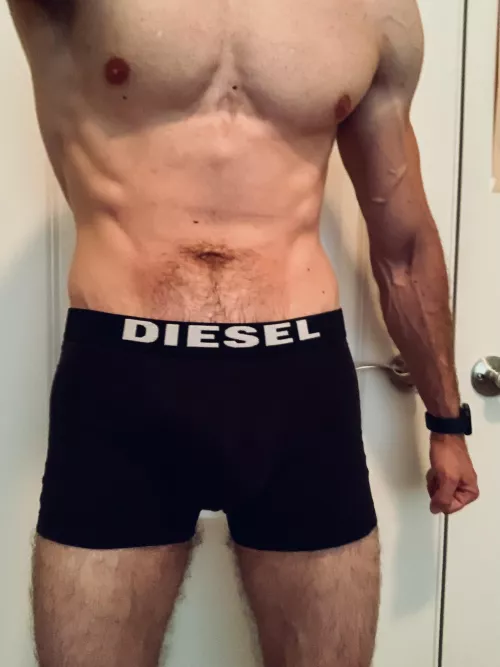 Working out the legs today and they are definitely getting bigger. [M]aybe will post the back view next time to show off the glutes. by alexxt2022