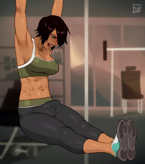 Workout Bulge (hiddend8) by Amaterasuu69