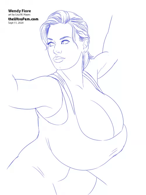 Workout Wendy - commissioned art piece by unown7599