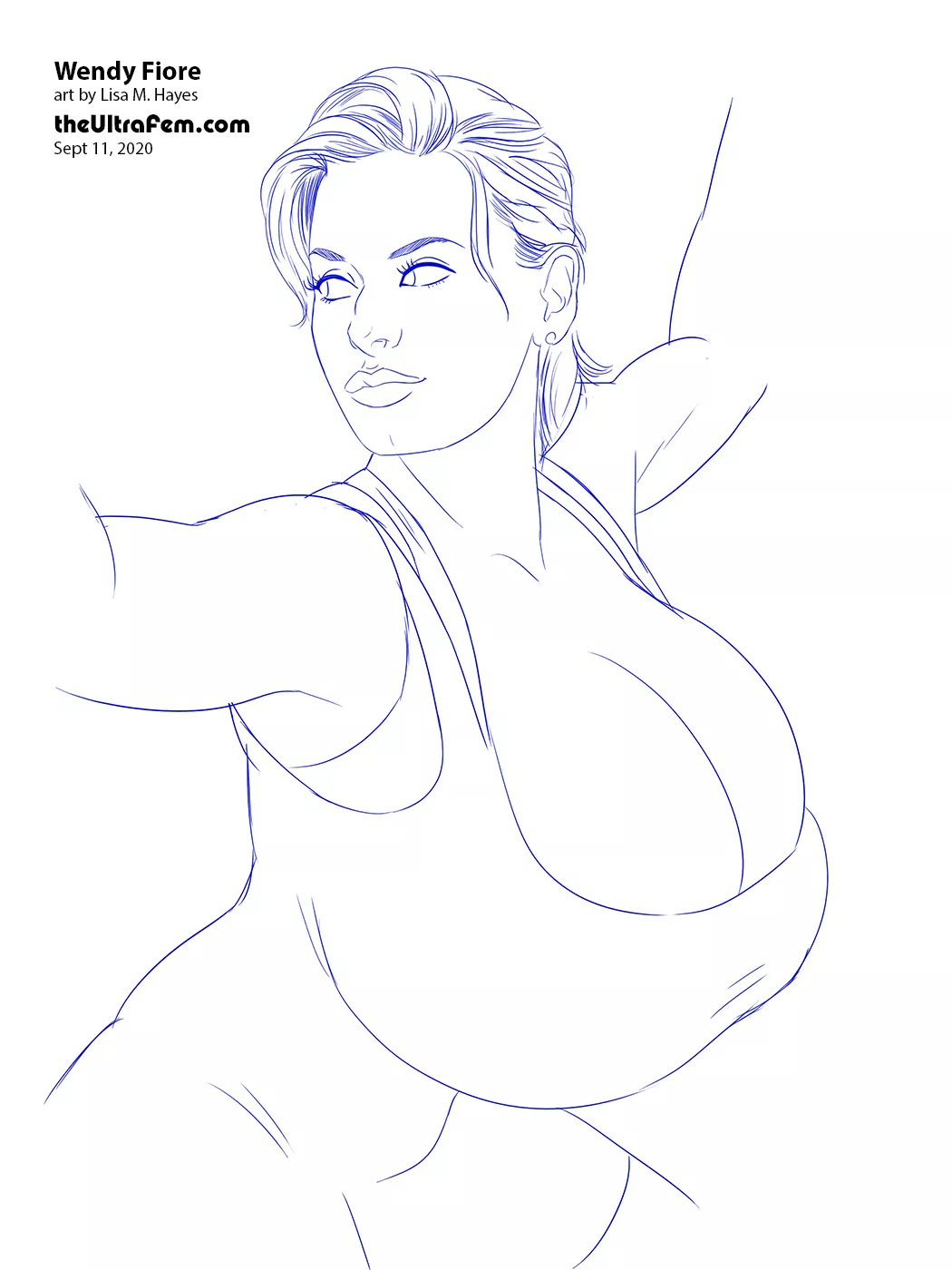 Workout Wendy - commissioned art piece posted by unown7599