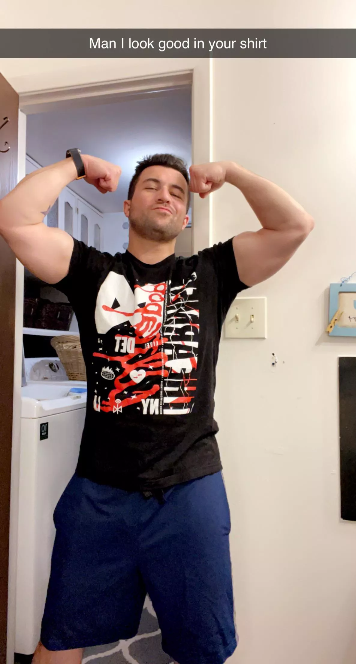 Would I look good in your shirt? I’m not summer ready by any means so it’s staying on 😘 posted by stxnbrx