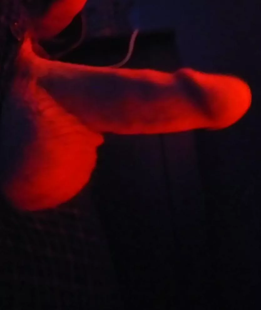 Would you cum to my Redlight District? ;) my cock is so pretty in LED lighting posted by L8TEX