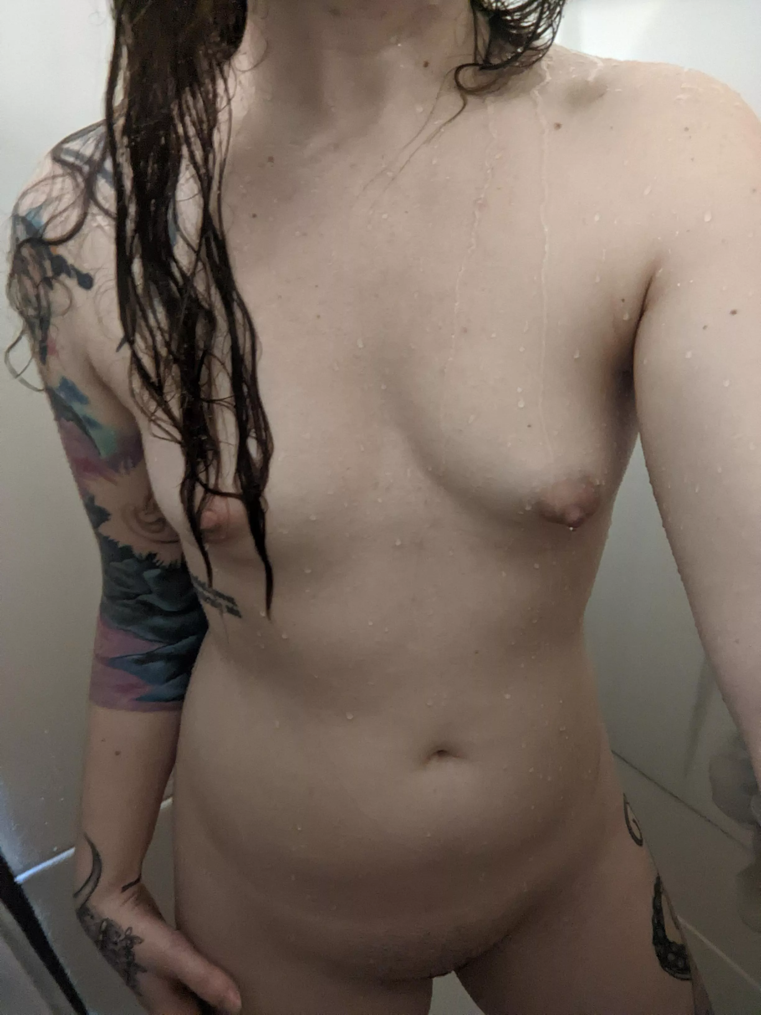 Would you join me in this tiny shower? 😘 posted by FionaInk