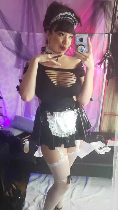 would you let me clean in this outfit? by LittlePuckMe