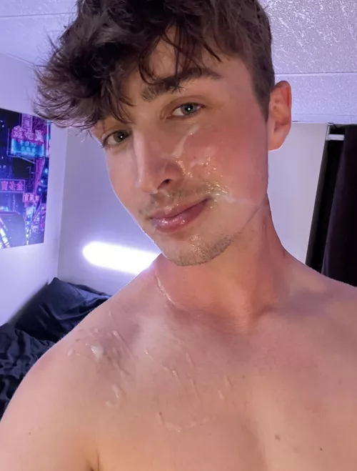 Would you lick it off my face? by sadboycad