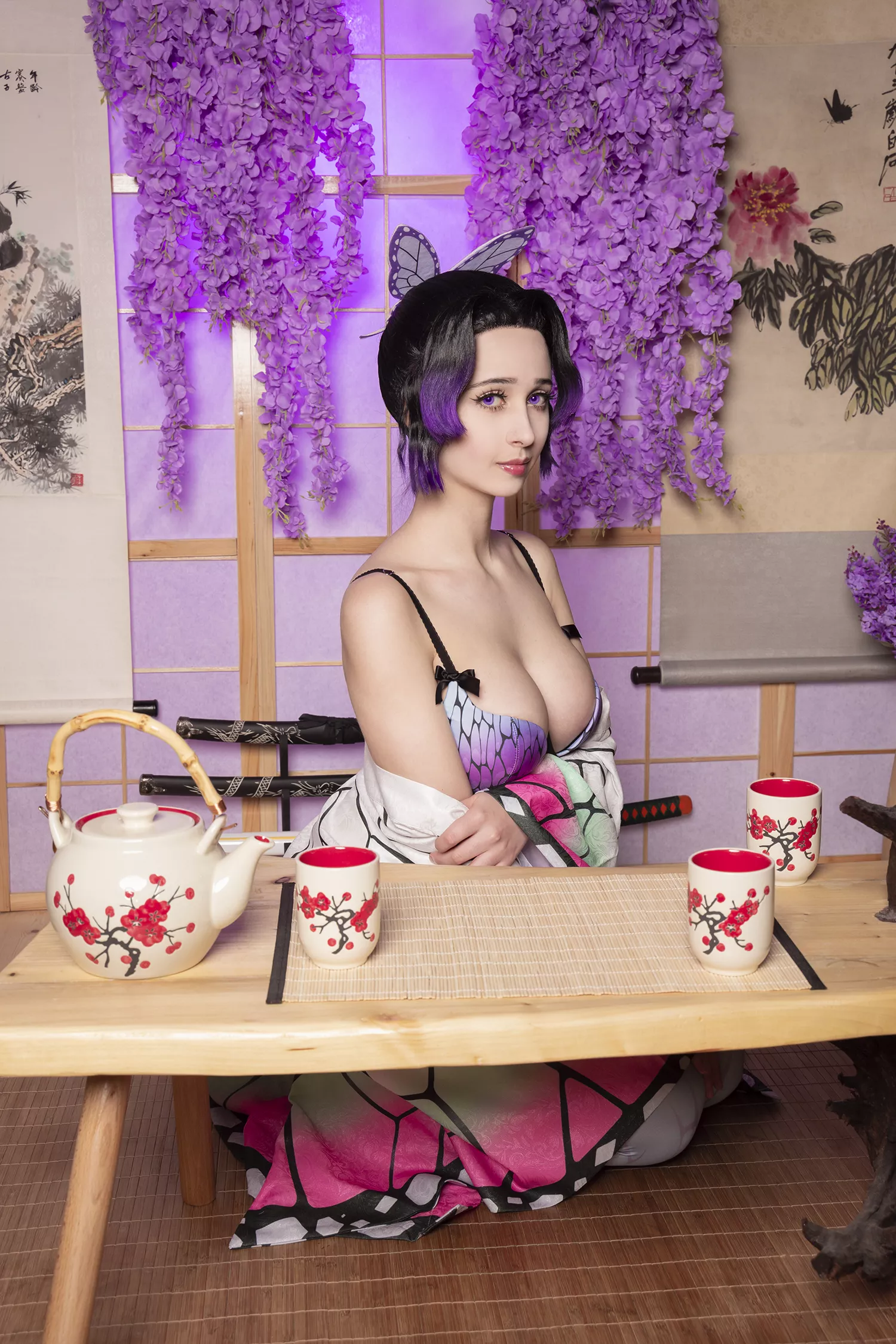 Would you like to have some tea with Shinobu🦋💜? by gumihohannya posted by GumihoCosplay