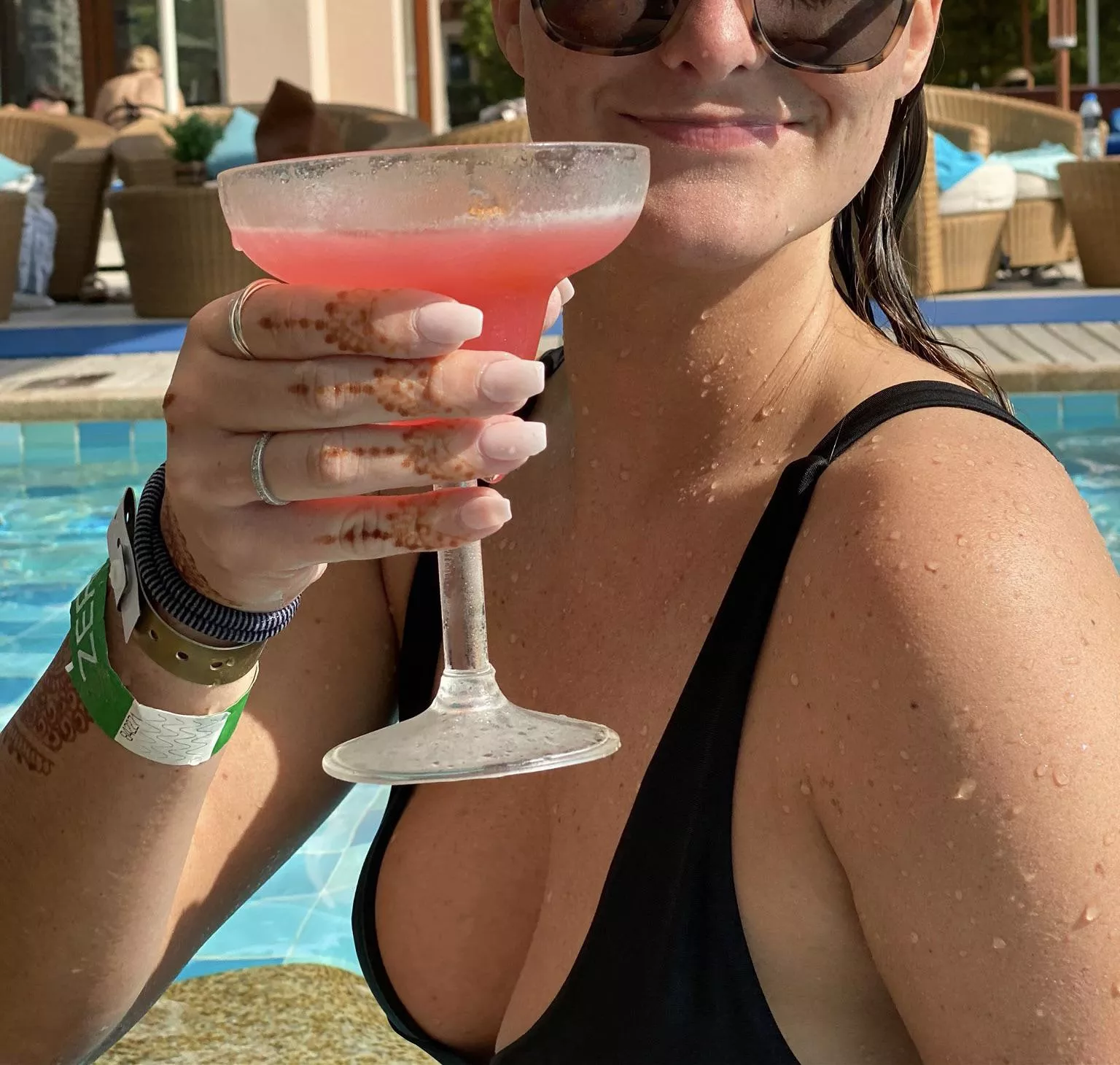 Would you notice my wife at the pool? posted by zuedon