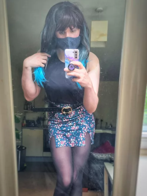 Would you rather lift the skirt or slide it down to get to me? 😈💖 by bordering_unity