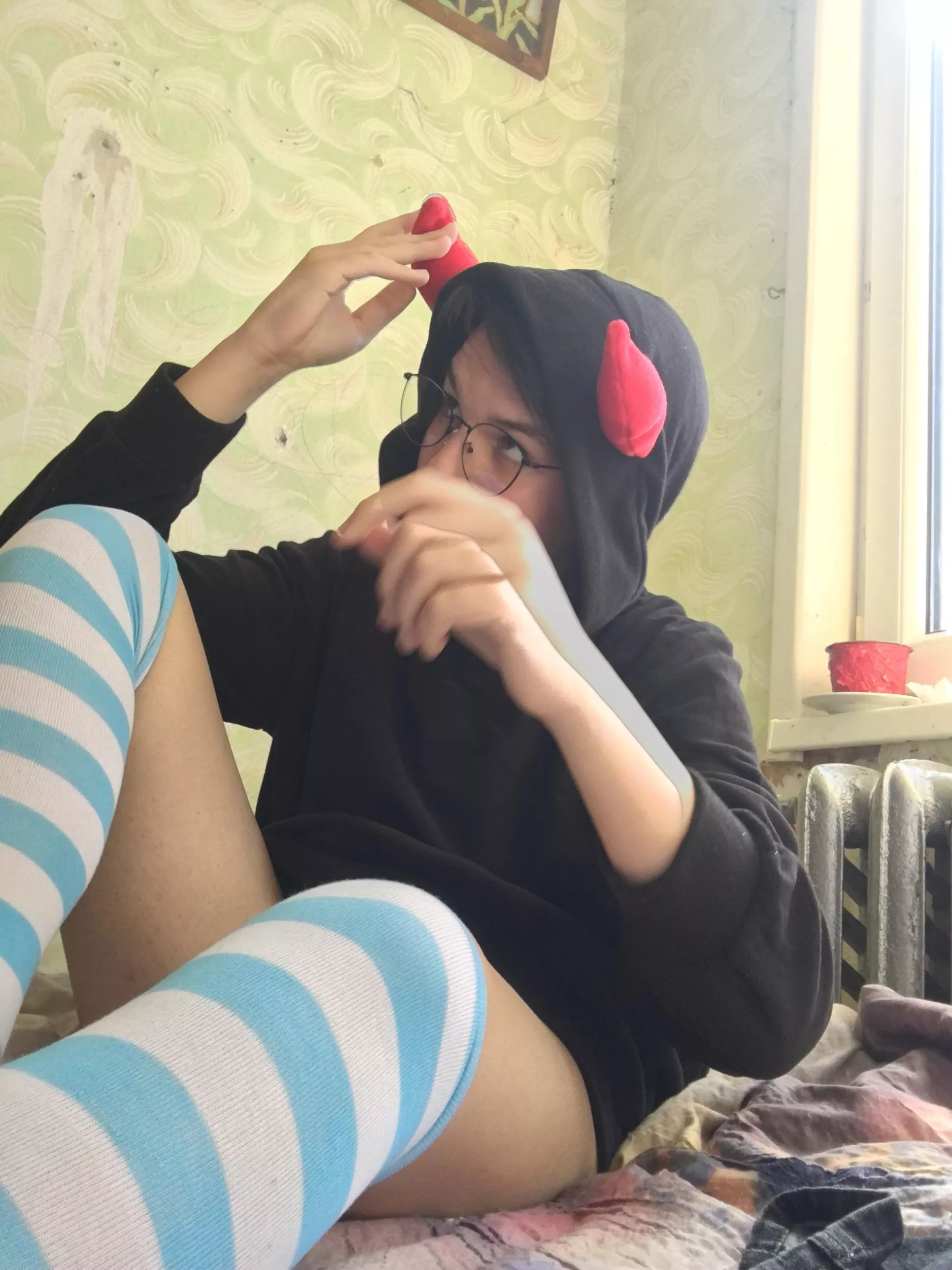 Wow these are some floppy horns… posted by Impressive_Network_1