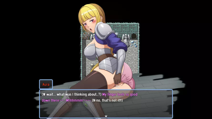 W-wait... What was I thinking about..? (Star Knightess Aura) by aura-dev