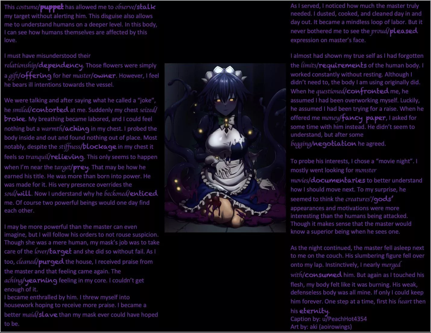 Yandere Shoggoth Part 2 [Shoggoth][Yandere][multiple parts] posted by PeachHot4354