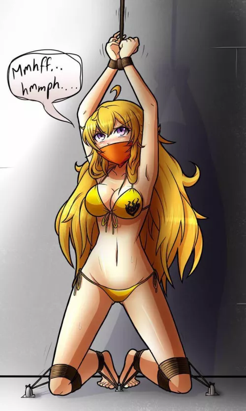 Yang Xiao Long bondage by Icantthinkofaname567