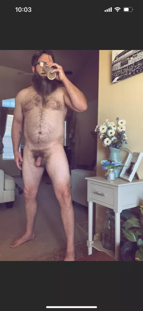 Yeah, it’s a draw the curtains and walk around nekked day 😅 Everyone should have at least one nekked day a month, amiright!? by Zaofan