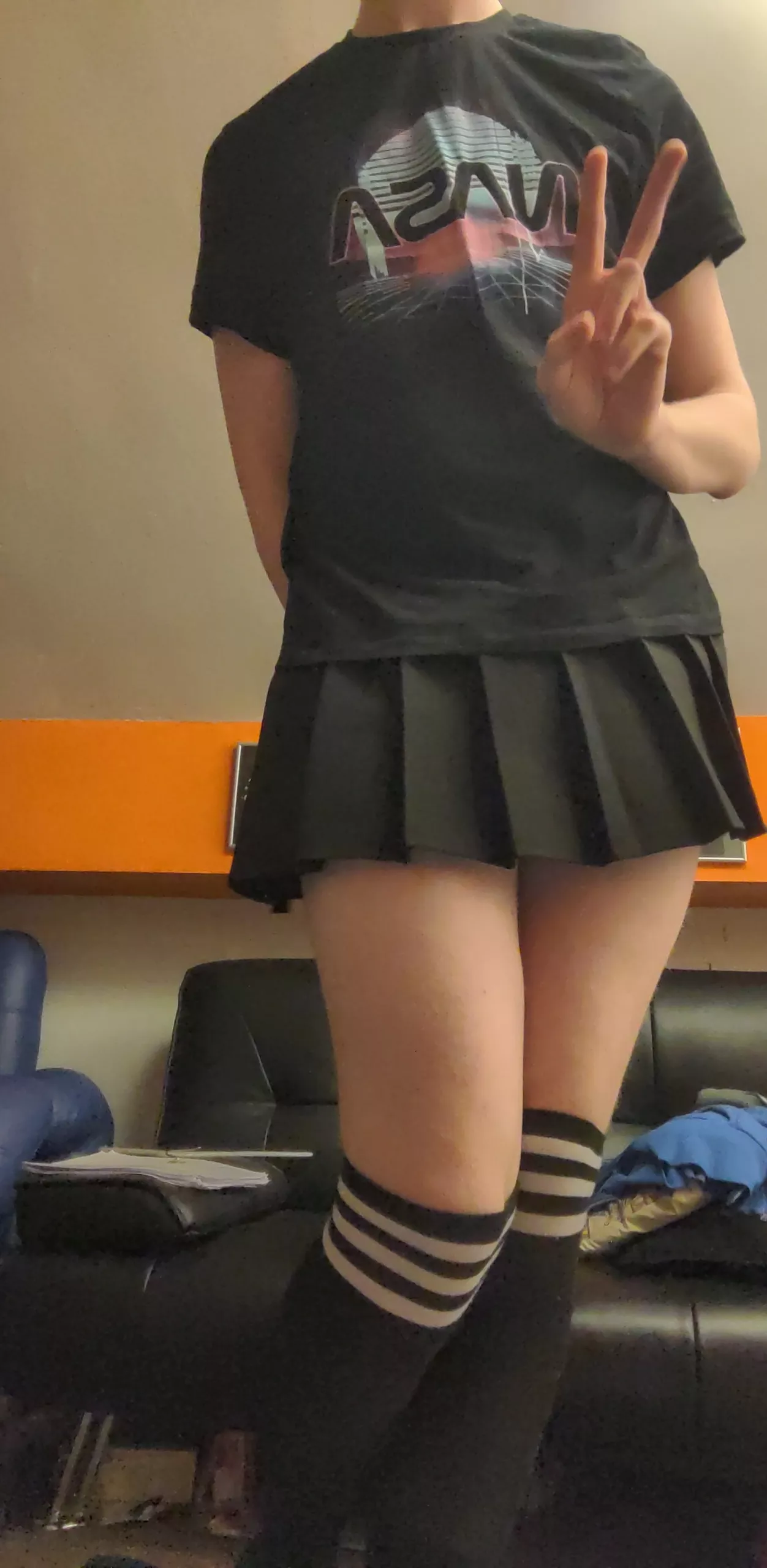 Yeah my floors messy but at least I look good, right? posted by Blue1429