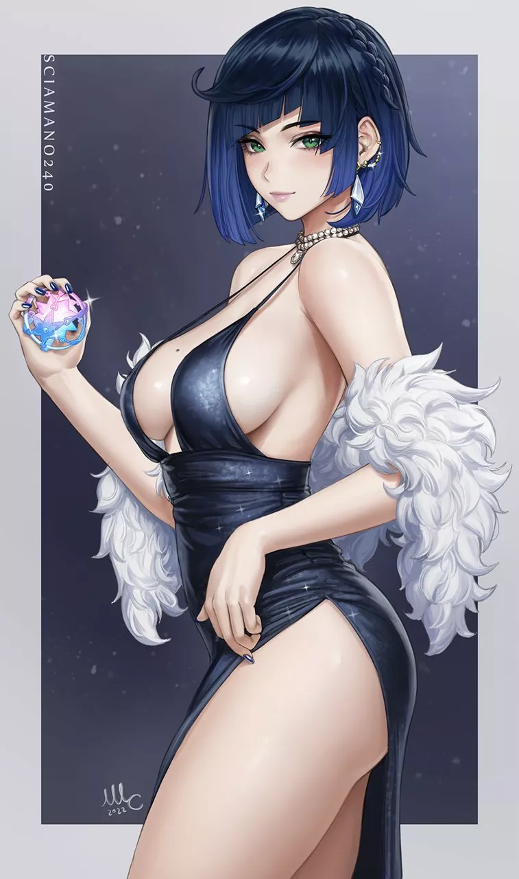 Yelan Like A Diamond Evening Gown (Sciamano240) [Genshin Impact] posted by sequence_string