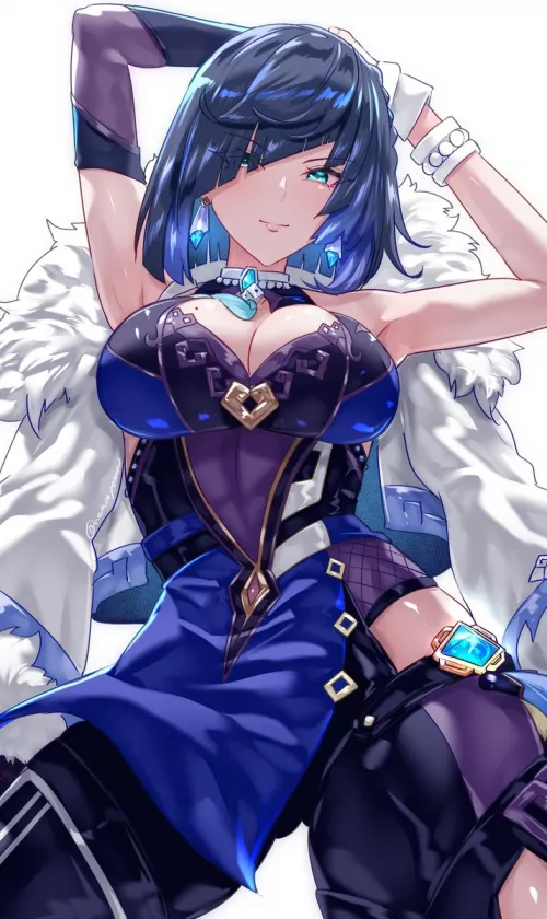 Yelan (@uenoryoma) by A_Manatee