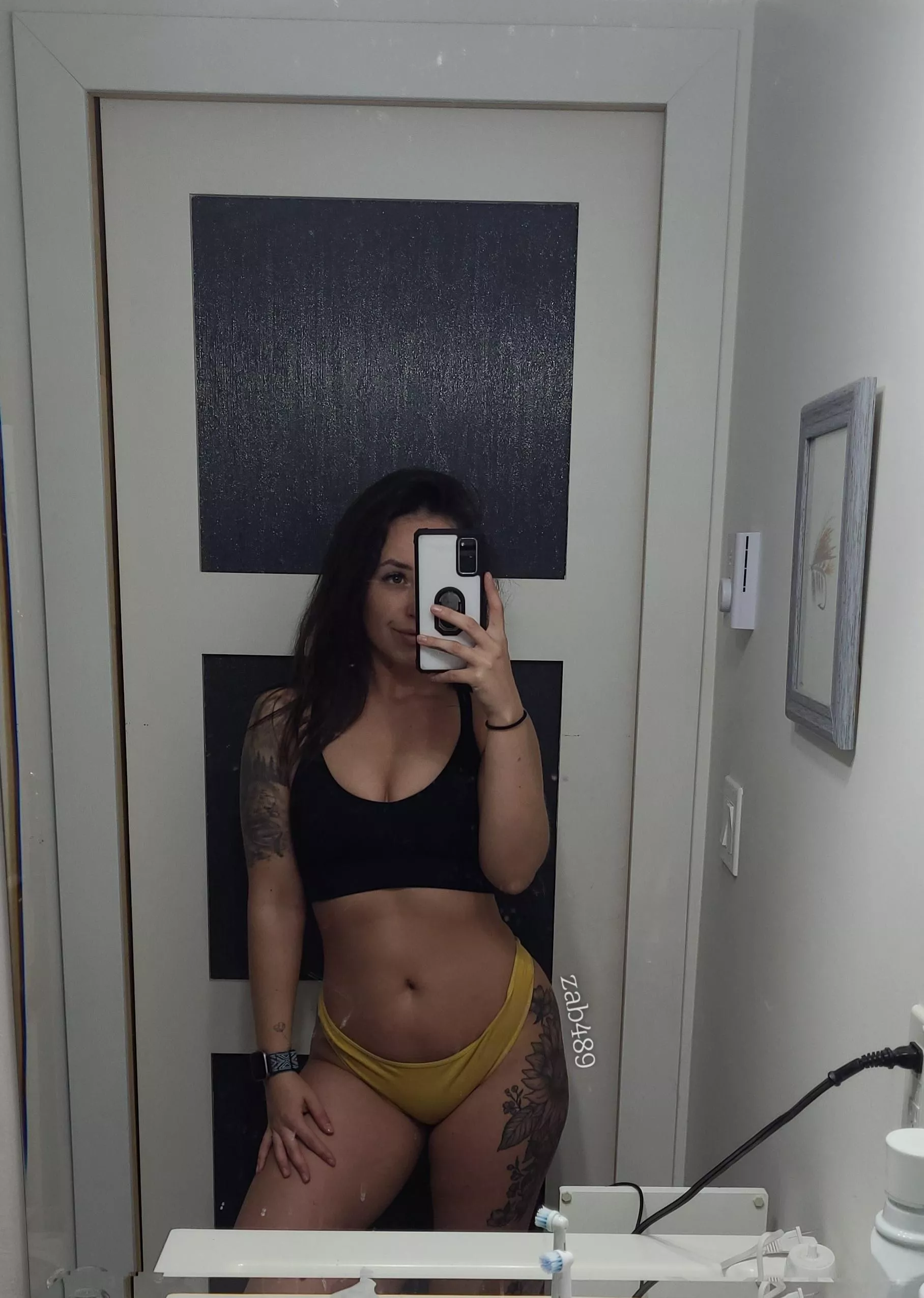 yesterday's workout is showing through today 😝 posted by Zab489