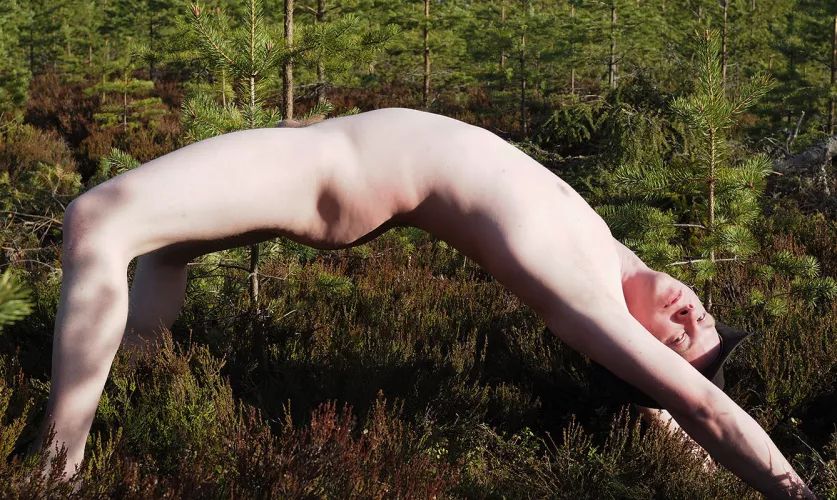 Yoga in the woods by Wildnorth90