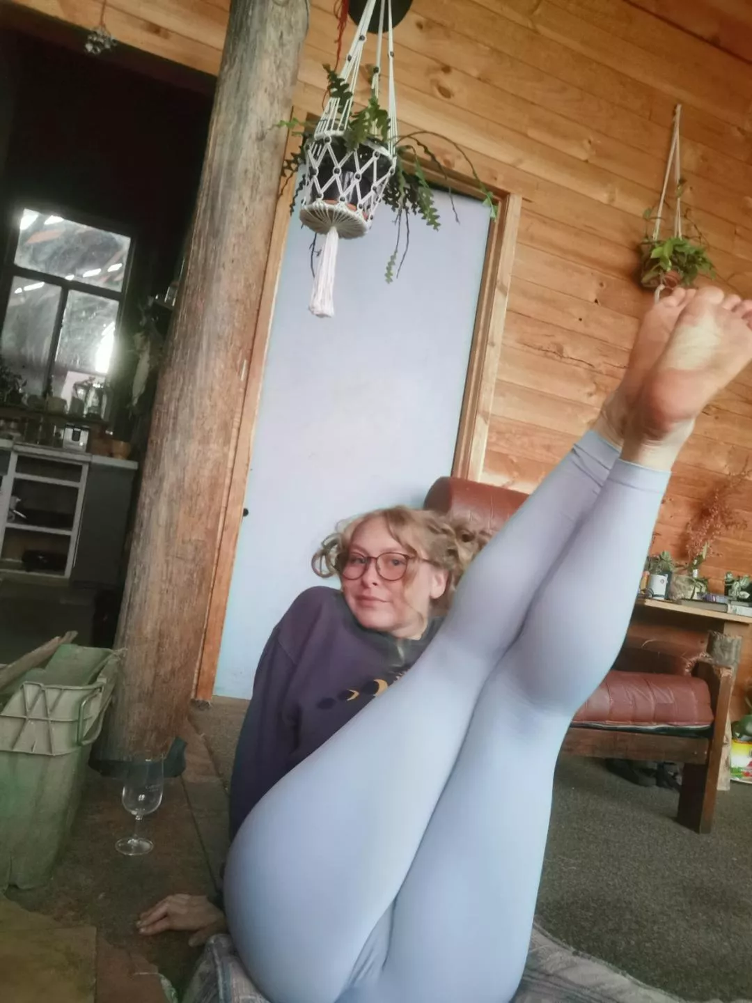 yoga + wine on a Saturday night posted by zen_o