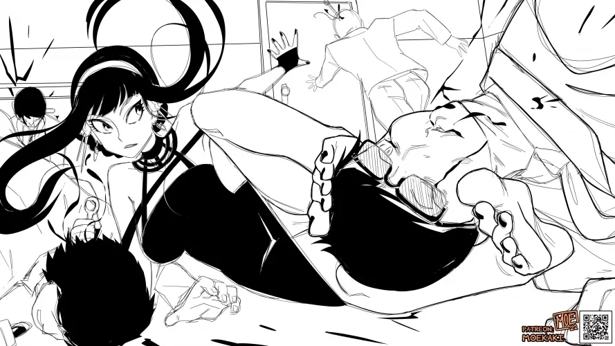 Yor Kills [SPY X FAMILY] Sketch- (Moekaki69) ⭕️ by Moekaki