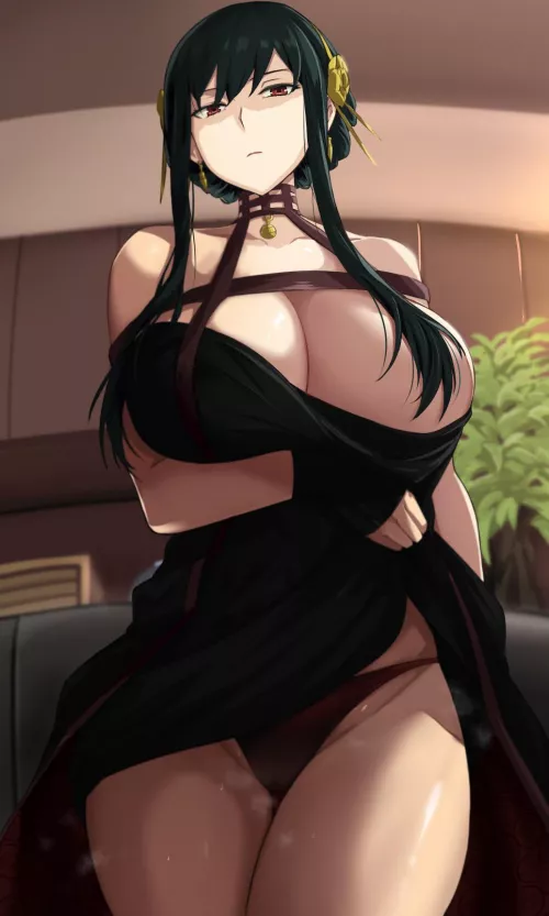 Yor Showing Off Her Panties & Sexy Thighs (Cafekun) [Spy x Family] by SecretMystogan