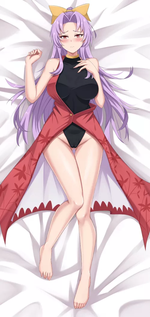 Yorihime Watatsuki Blush On Her Back (Wuwusan ) [Touhou] by sequence_string