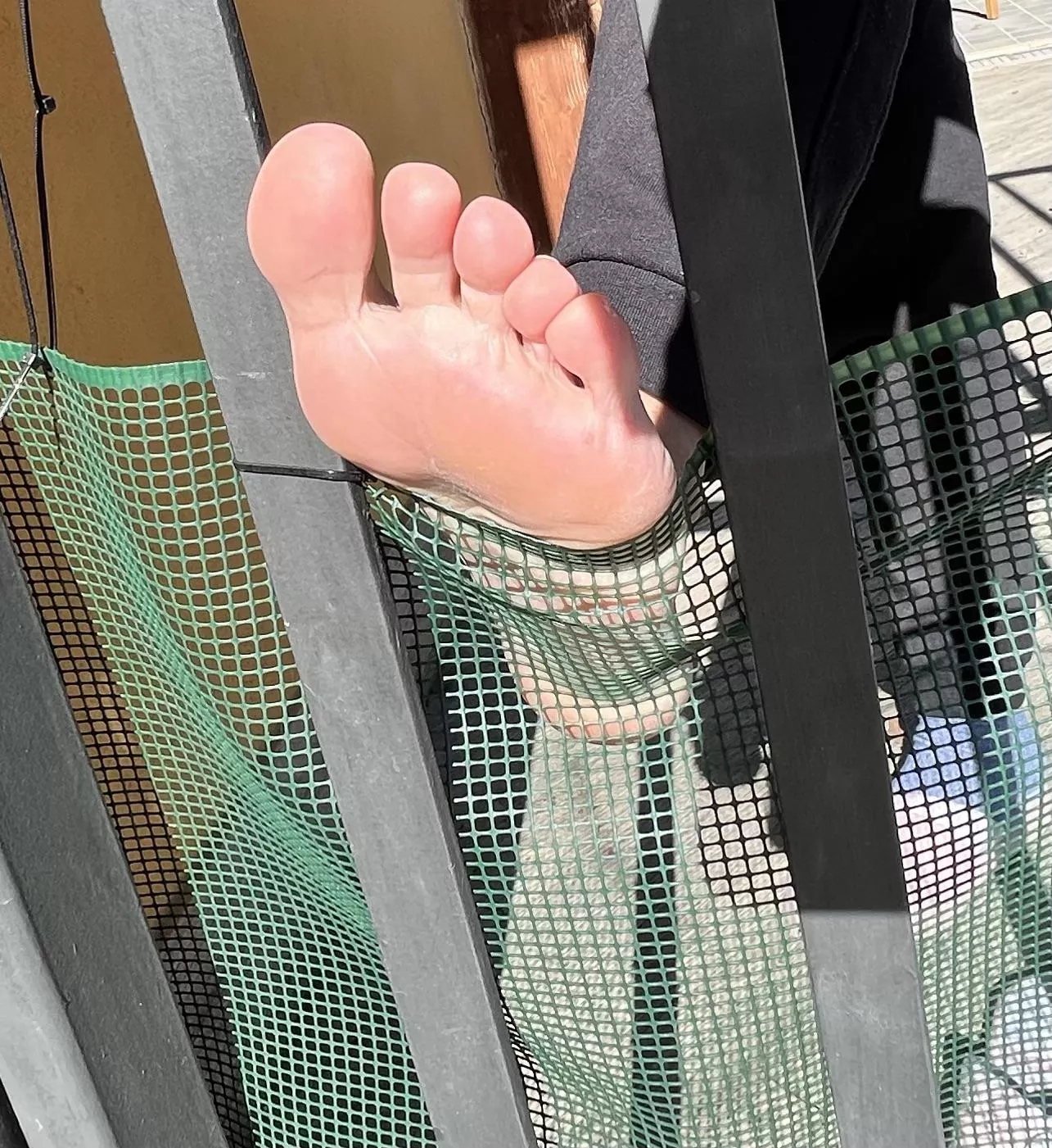 You are my neighbor, I see you passing in from of my gate and I do this to get your attention 🥵 posted by FeetForTheWorld