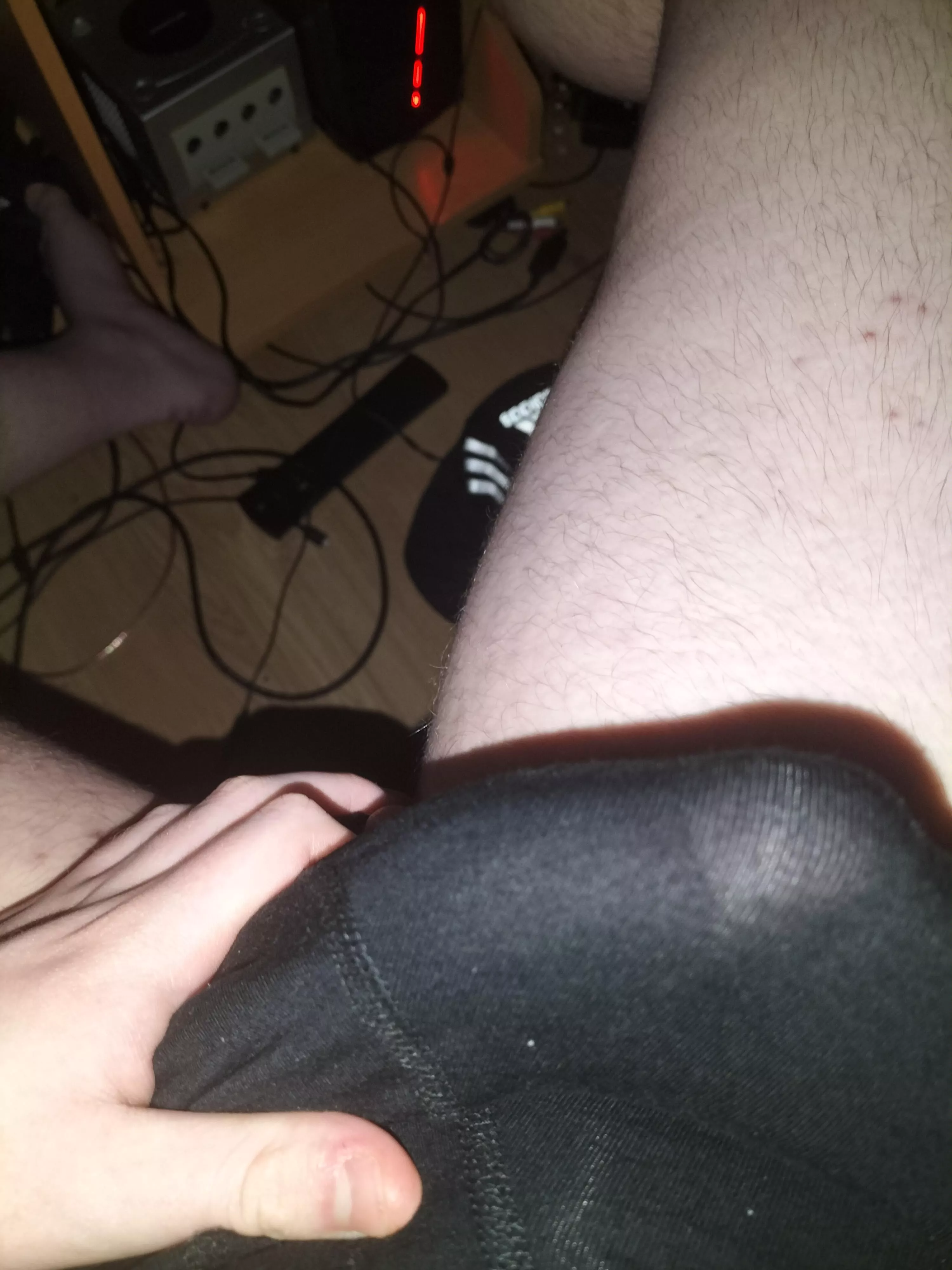 you can almost see it through the boxers posted by vsexyx