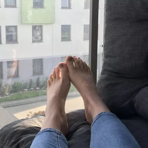 you can see from the socks print that it's been a loooong day 🥵 by Agatha_goddess