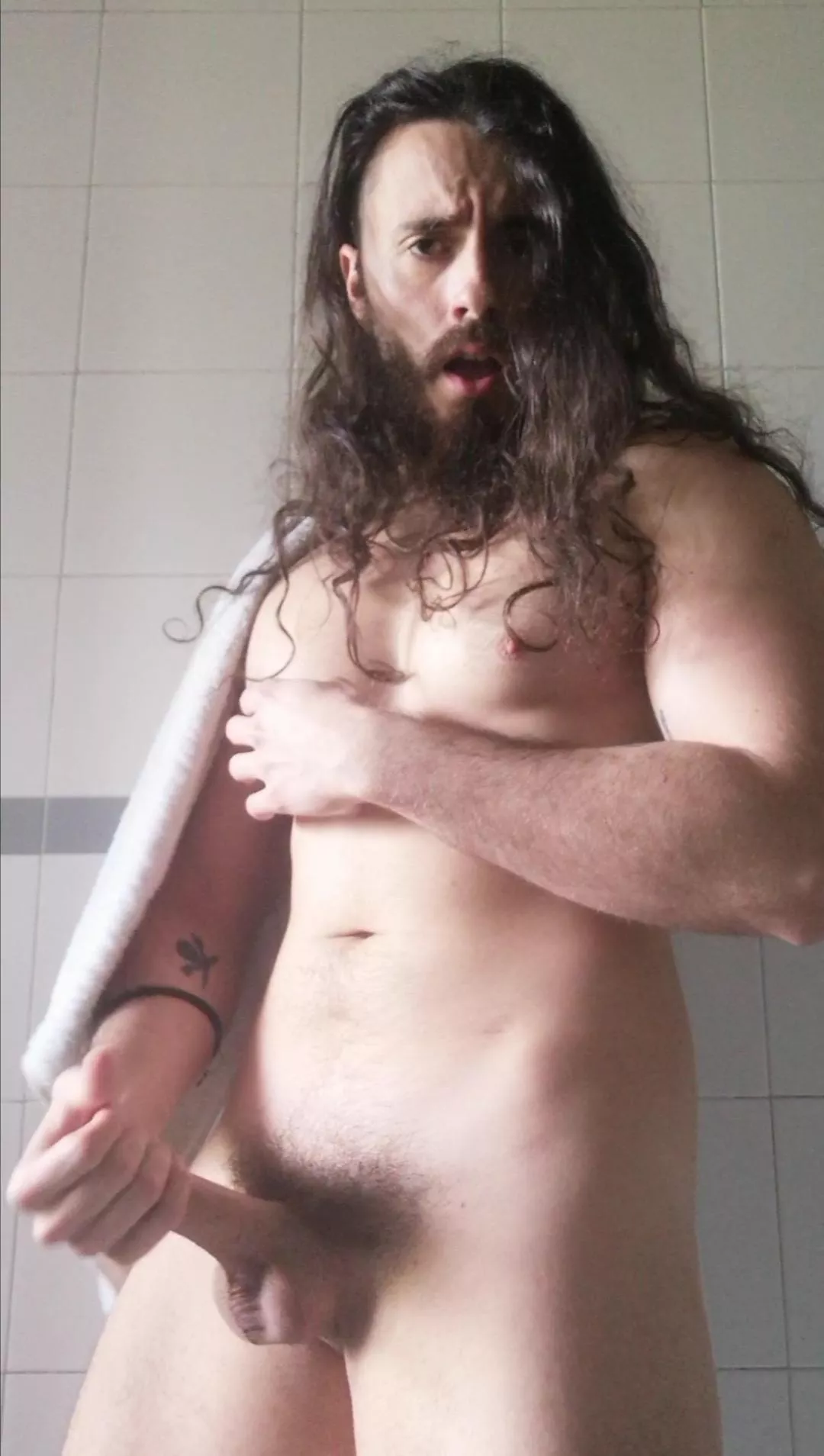 You come in the locker room and catch me like this... what would you do? posted by katt23rod