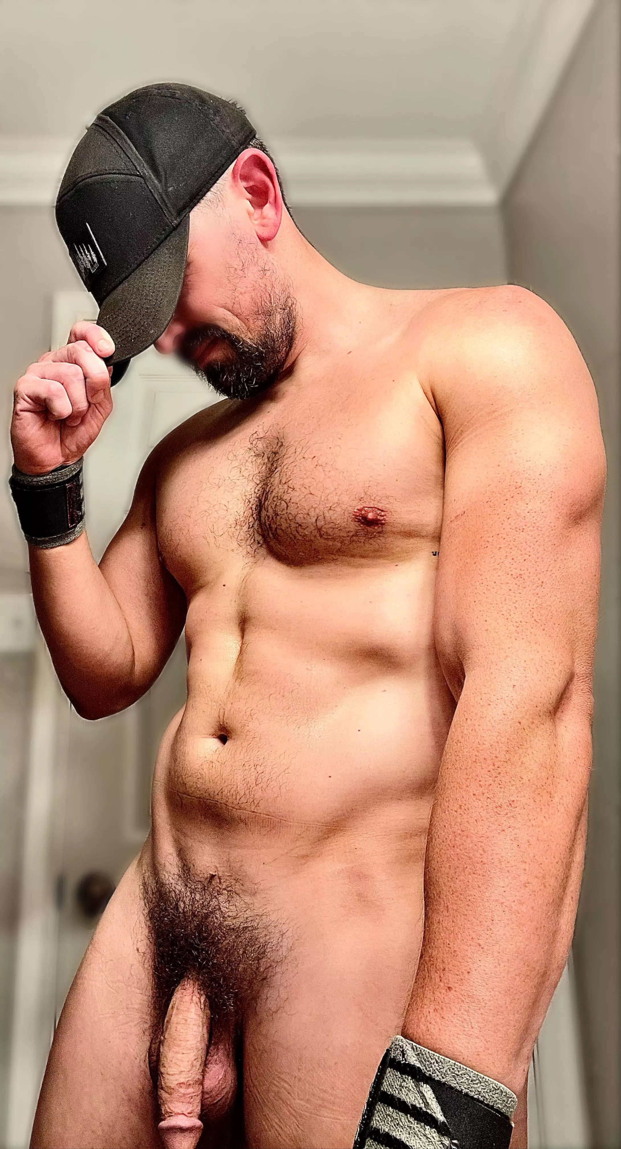 You know it’s laundry day when all that’s left clean is the hat. Guess we’re doing laundry nude today 😈 (35) posted by fitjackdaddy