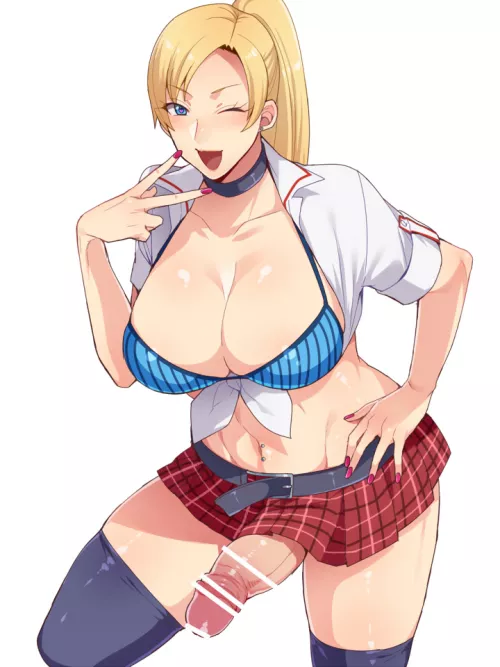 You know you're pretty cute for a goth nerd. I think I'm going to have to give you a lot of attention. Hope you don't mind being bullied and used! (mogiki hayami) by Jacinith13