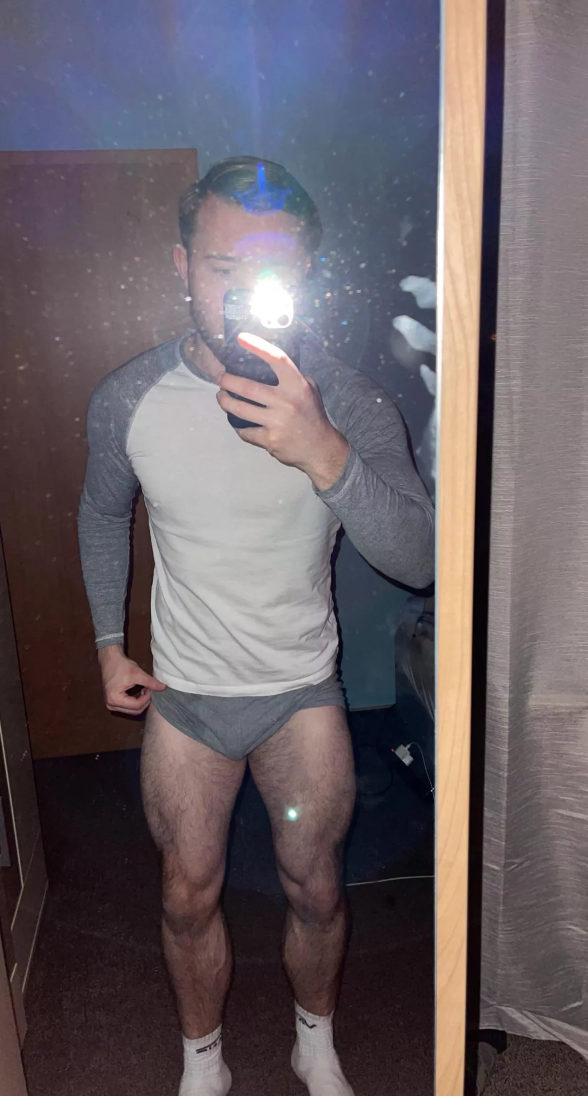 You like big legs and a big dick? posted by blondboyjan