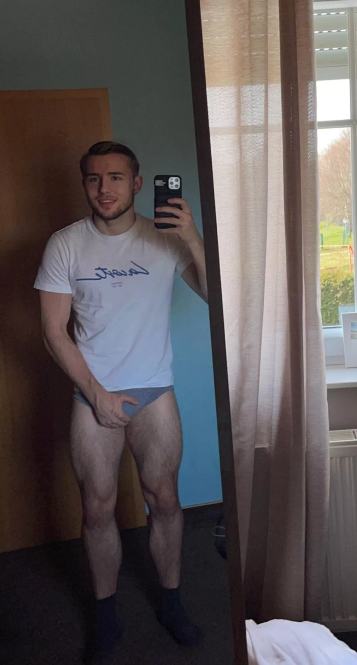 You like me in grey underwear? posted by blondboyjan