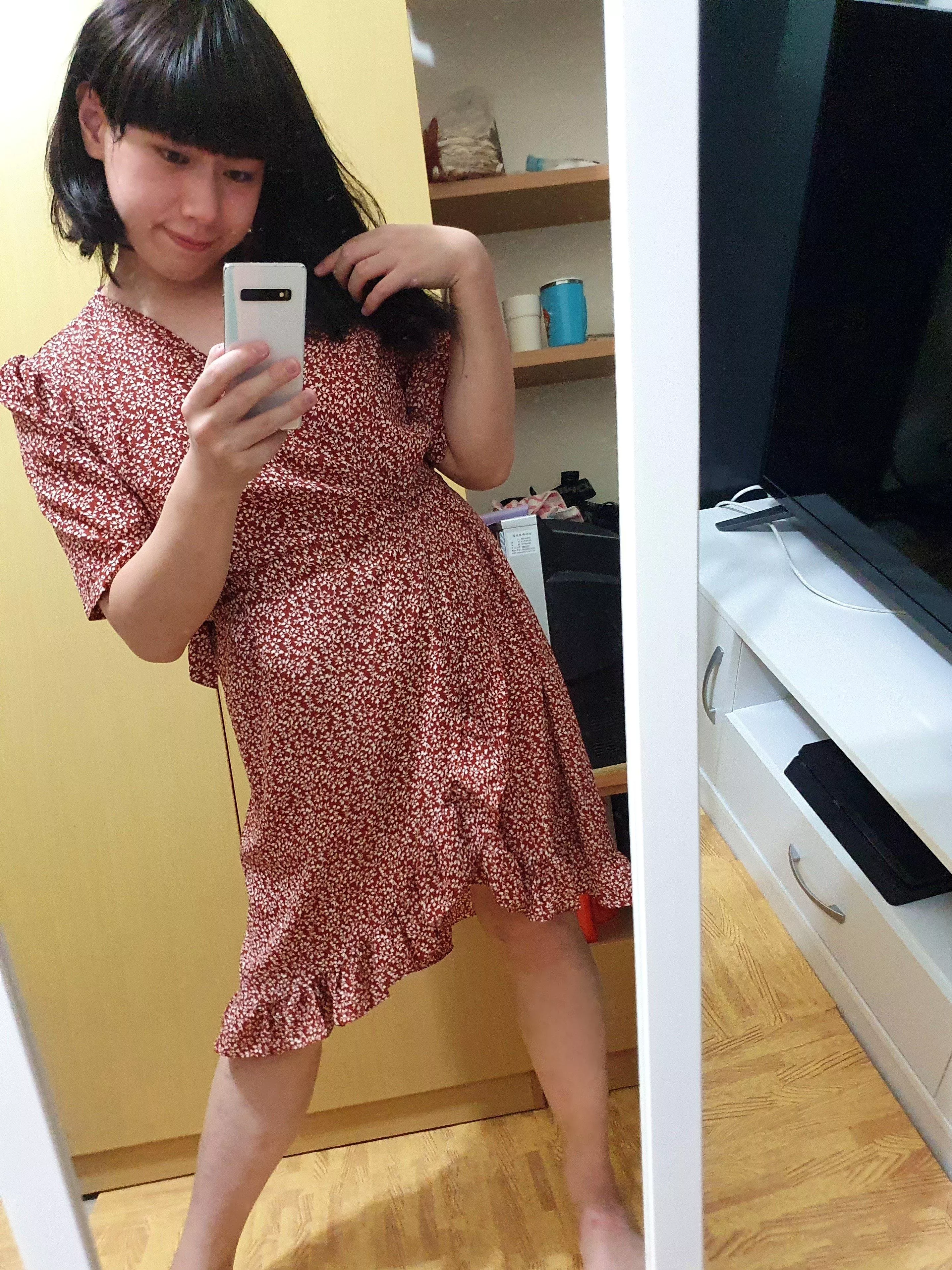 you like me in the dress? posted by thetsjess