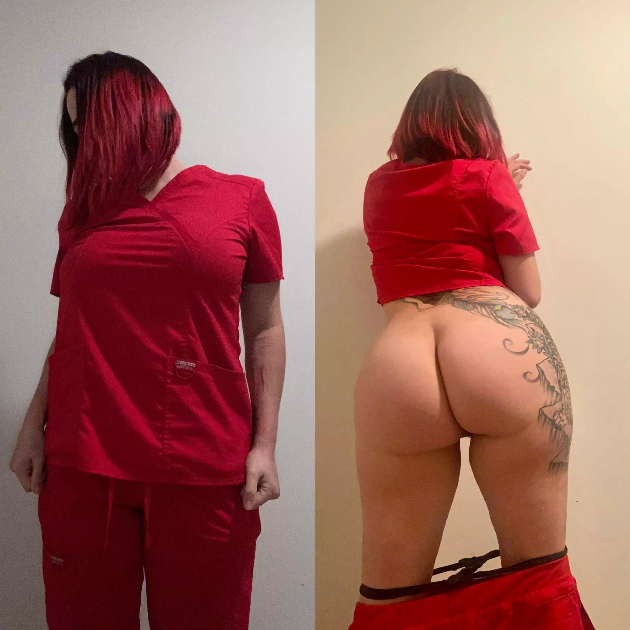 You never know what a nurse is hiding in her scrubs! posted by toraodyne