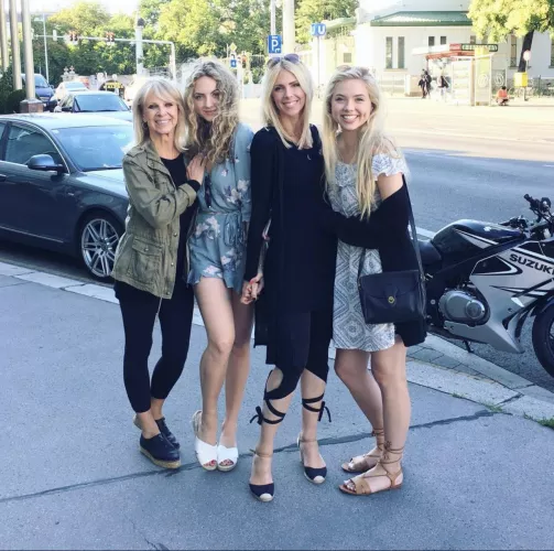 you taking grandma, daughter, mom, or daughter? some good genes in this family. by richard_smoker_